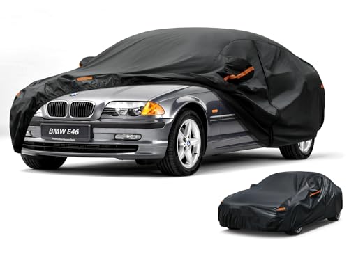 Sedan Car Cover Waterproof All Weather (PE-Black / 2 A2 Fit Sedan-Length (169" To 178"))