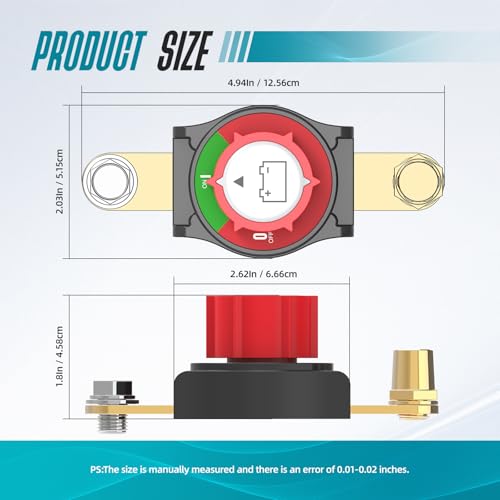 Battery Disconnect Switch (Top Post to Side Post)