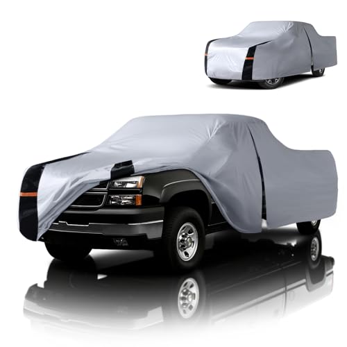 Multi Layer Chevy Silverado 2500HD (W.Fit Silverado 2500HD/3500HD Crew Cab SB / White Truck Cover)