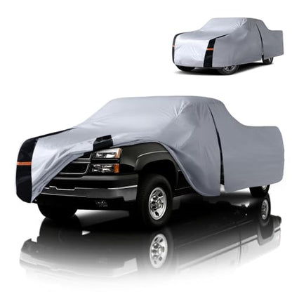Multi Layer Chevy Silverado 2500HD (W.Fit Silverado 2500HD/3500HD Crew Cab SB / White Truck Cover)