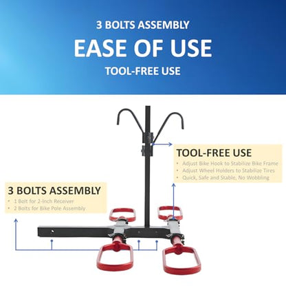 Platform Bike Rack for Car Hitch
