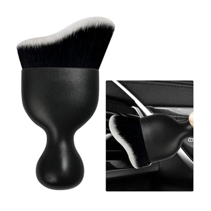 Car Detailing Brush (Black/White / 1 PC)