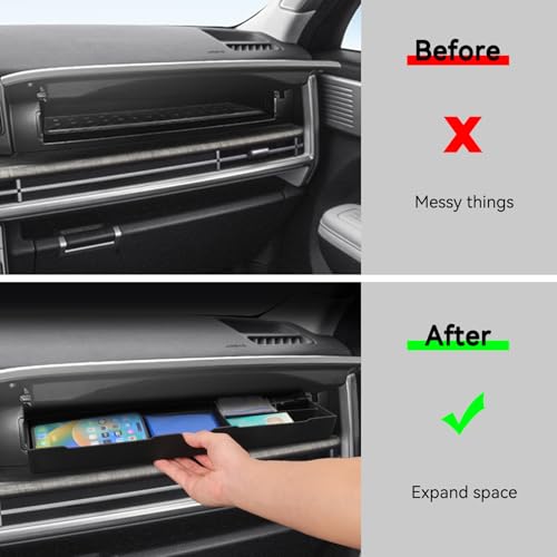 Co pilot Drawer Box Storage Box for Hyundai Santa Fe 2024 (Co-pilot drawer box)