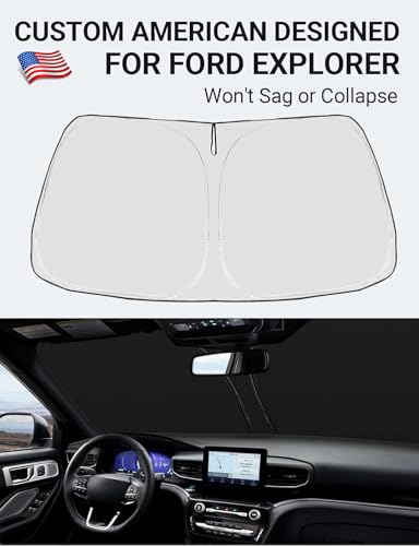 Custom Fit Car Windshield Sun Shade for 2020 (Ford Explorer 2020-2026)