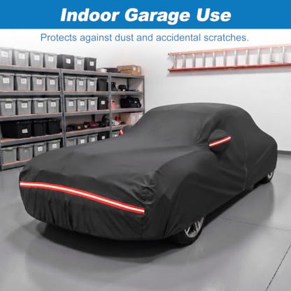 QUNSUNUS Waterproof Car Cover for Ford Mustang 1969 (for Mustang 1969-1973)