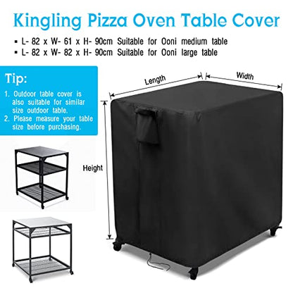 Outdoor Pizza Oven Table Cover for Ooni Large Table