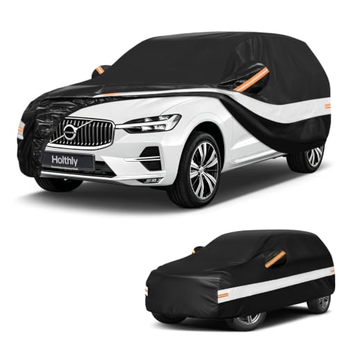 10 Layers SUV Car Cover Custom Fit for Volvo XC60 (Black Gray / Custom Fit for Volvo XC60)