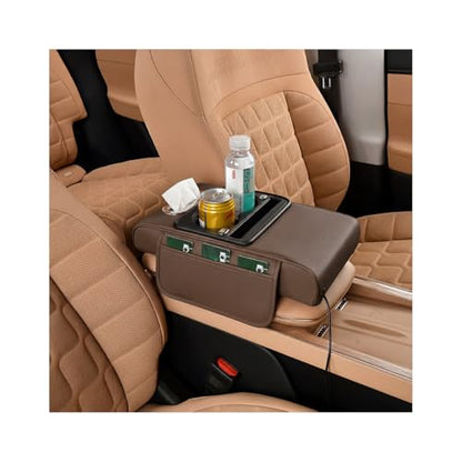 Car Center Console Armrest Pillow (Coffee)