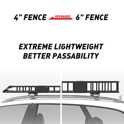 Rooftop Cargo Carrier Combo Roof Rack Cargo Basket 84" x 50" x 4" (84" x 50" x 4")
