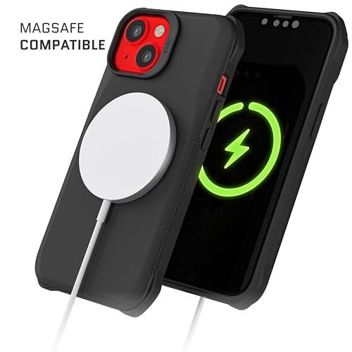EXEC Apple iPhone 14 Case Wallet with MagSafe Magnetic Credit Card Holder Supports Mag Safe Accessories (iPhone 14 / Black)