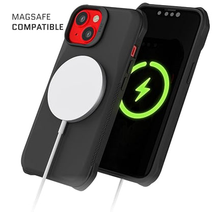 EXEC Apple iPhone 14 Case Wallet with MagSafe Magnetic Credit Card Holder Supports Mag Safe Accessories (iPhone 14 / Black)
