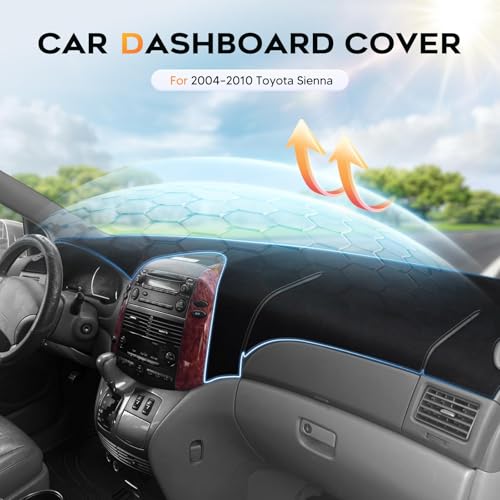 Dash Cover for 2004 (1)04-10 Sienna (Black))