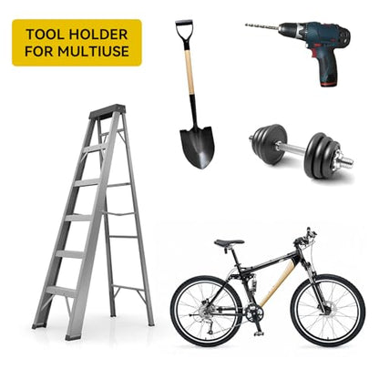 Garage Organizer Trimmer Rack (Black 1 Pack)