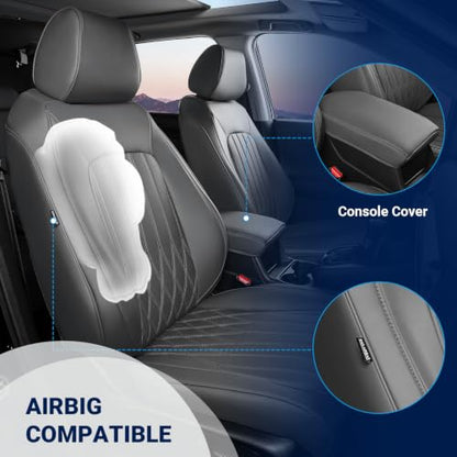 Custom for Honda CRV Seat Covers 2023 (Grey / CR-V2023-2026 EX,EXL,LX ,Sport,Hybrid)