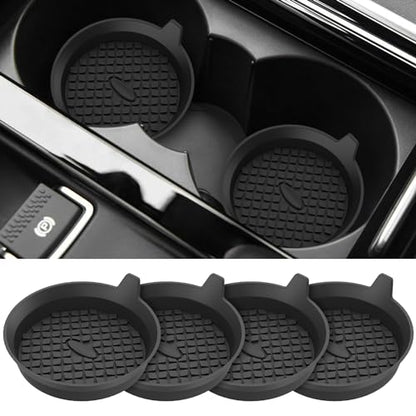 Car Coasters 4 Pack (4 Pack-black)