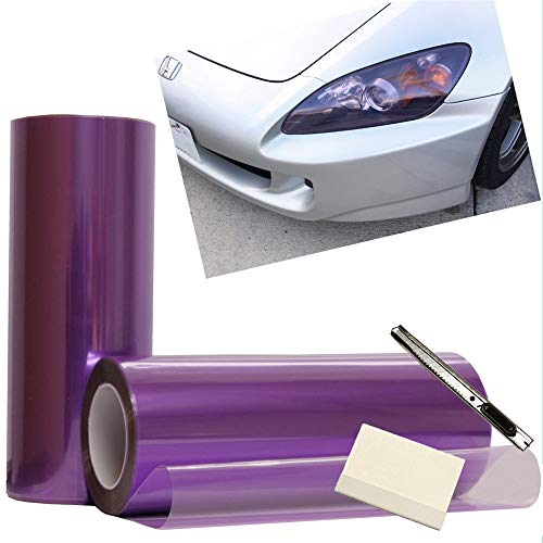 12 by 48 Inches Self Adhesive Headlight (Purple)