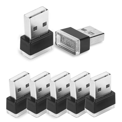 7PCS USB LED Car Interior Atmosphere Lamp (colorful)