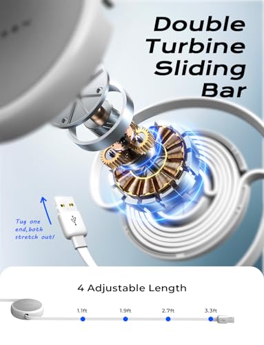 Multi Charging Cable (White / 3.7FT)