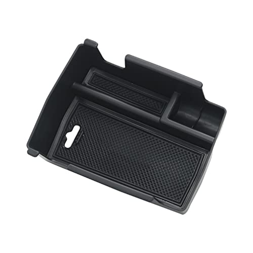 Center Console Tray Armrest Secondary Glove Storage Box Compatible with Jeep Compass 2022 2023 2024 2025 Black Interior Accessories Center Console Organizer (Armrest Box)