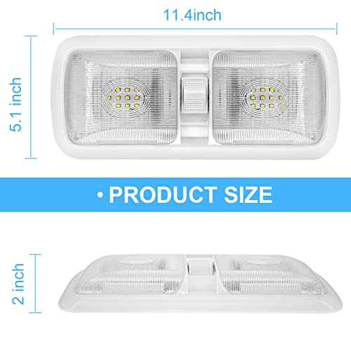 12V RV Led Interior Lights 750 Lumens (2 pcs(square))