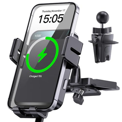 Wireless Car Charger Auto (Dark Gray)