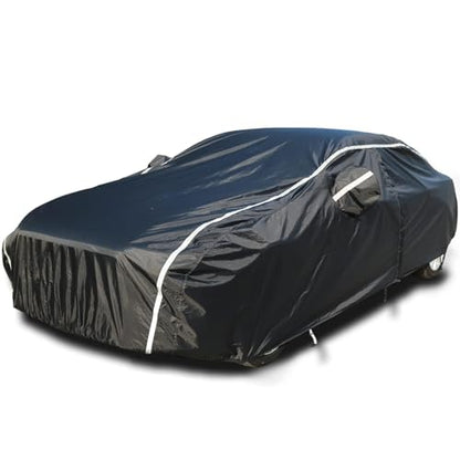 Car Cover Waterproof All Weather (Black-White / 3XXL: for Sedan (Length 191"-200"))