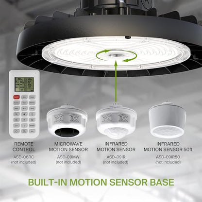 150W LED High Bay UFO Lighting (Black)