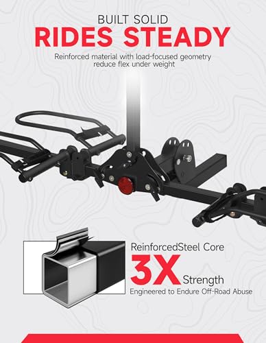 Young Bike Rack Hitch for Car (2-BIKE RACK 200 LBS PLATFORM STYLE)
