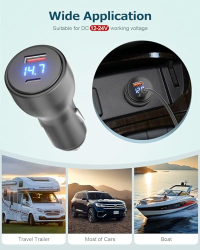 3 in 1 Starlink Mini Car Adapter 10FT 12V to 20V Cigarette Lighter Adapter (3M)