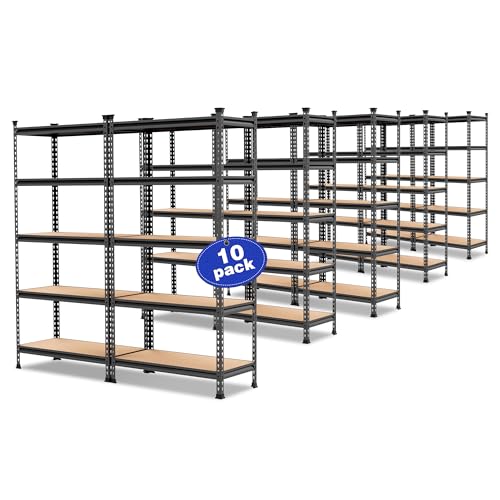 5 Tier Metal Storage Shelving Unit (36"W x 18"D x 72"H)