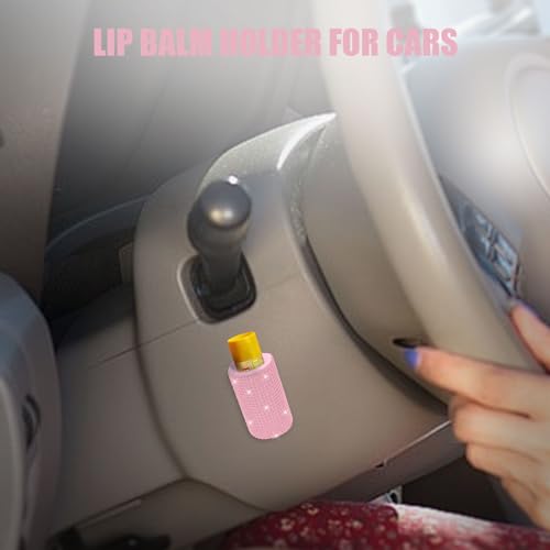 Upright Car Chapstick Holder (Pink)