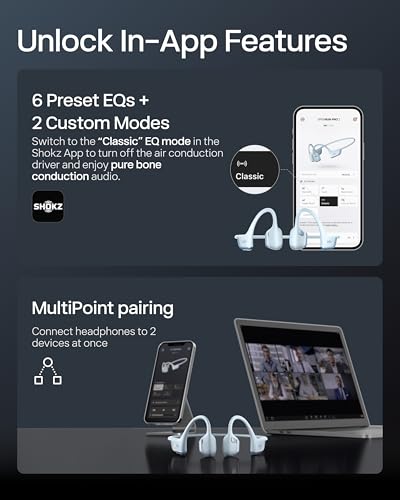 OpenRun Pro 2 Mini Bone Conduction Bluetooth Sport Headphones (Blue / Mini)