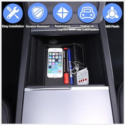 Console Organizer Compatible with Tesla Model 3 Highland 2024 (Console Organizer_C_TPE)