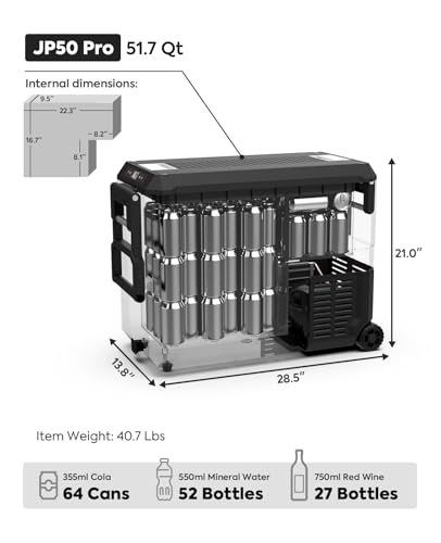 JP50 Pro Portable Refrigerator (Black / JP50Pro)