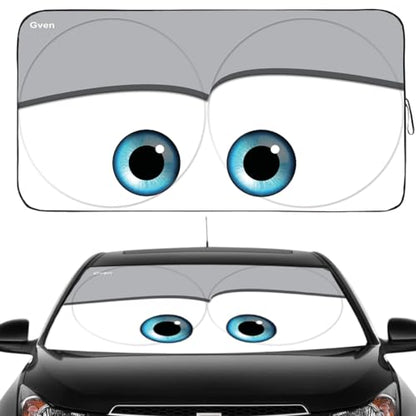 Truck Windshield Sun Shade for Car Windshield Cover Interior Front Window Shades Sun Visor Protector Blocks UV Rays Must (Grey / X-Large (Universal Fit))