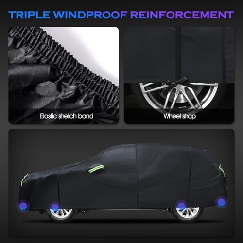 Car Cover Custom Fit for Toyota RAV4 1996 (Fit for Toyota RAV4 Black)