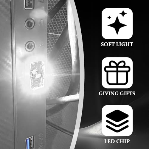 4PCS Mini USB LED Car Light (White)
