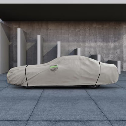 Car Cover Fit for Ford Mustang 1994 (Khaki / Custom Fit for Ford Mustang Chevy Camaro)