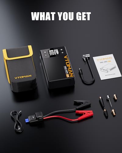 X1 Jump Starter with Air Compressor for Up to 8.5L Gas (Black)