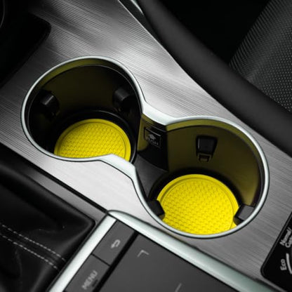 Car Cup Coaster (Yellow)