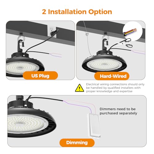 180W UFO High Bay Light 32400LM 6000K
