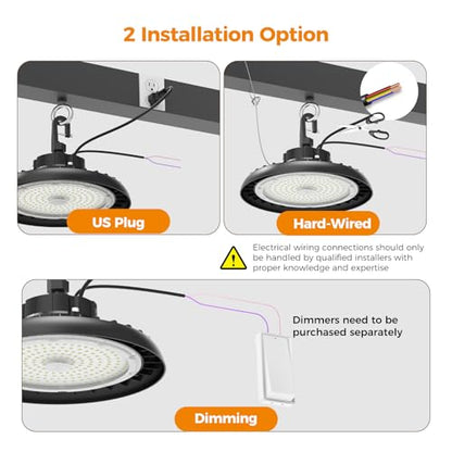 180W UFO High Bay Light 32400LM 6000K