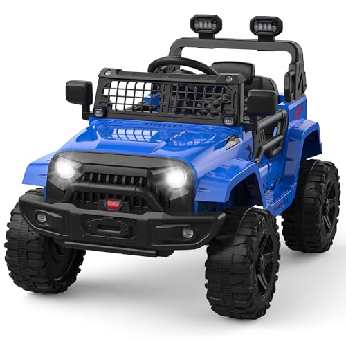 12V Kids Electric Ride On Truck Car w (Blue)