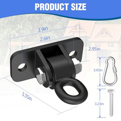 Heavy Duty Swing Hangers with Bearing (Black / 8 Packs)
