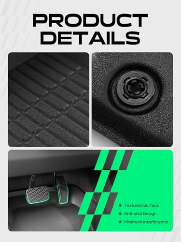 Automotive Floor Mats for Toyota Highlander 2008 (Set of 3)