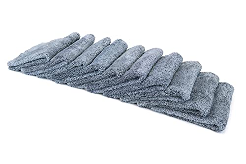 Korean Plush Premium Edgeless Microfiber Detailing Towels (Gray)