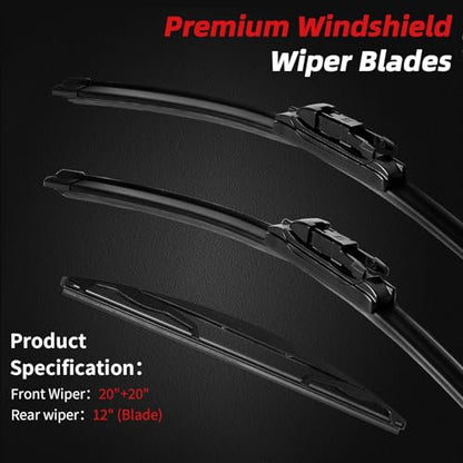 Windshield Wiper Blades (20"+20"+12")