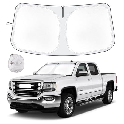 Windshield Sunshade for Chevy Silverado GMC Sierra 1500 2019 (For 2019-2026 GMC Sierra/Silverado 1500 2500 3500)