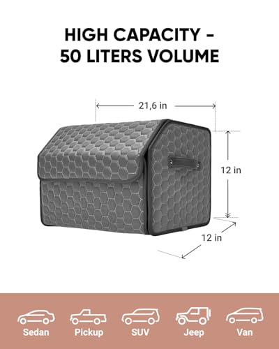 Trunk Organizer for SUV (Gray 21)