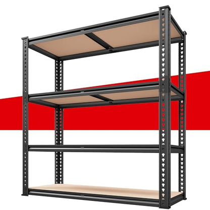 40" W Garage Shelving with Rolled (40"W x 19.7''D x 60''H)